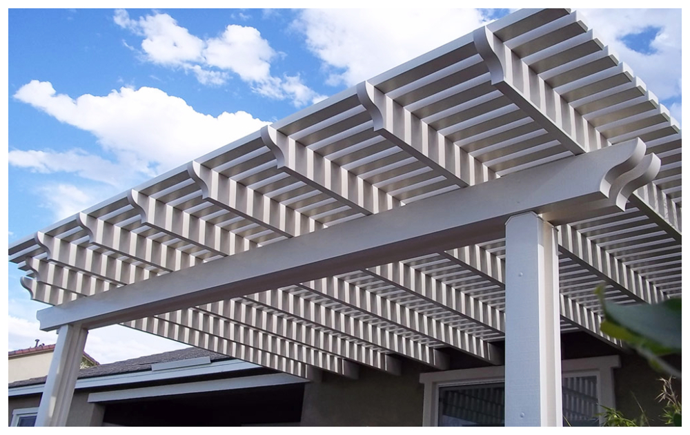 LuxShade Pergola Patio Cover in White