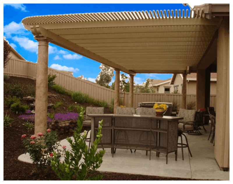 Pergola Patio Cover with Columns